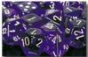 Dice Sets Purple/White Translucent 16mm d6 (12)