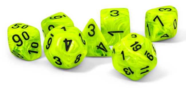 Vortex Mega Hedrals Bright Green/black (7)