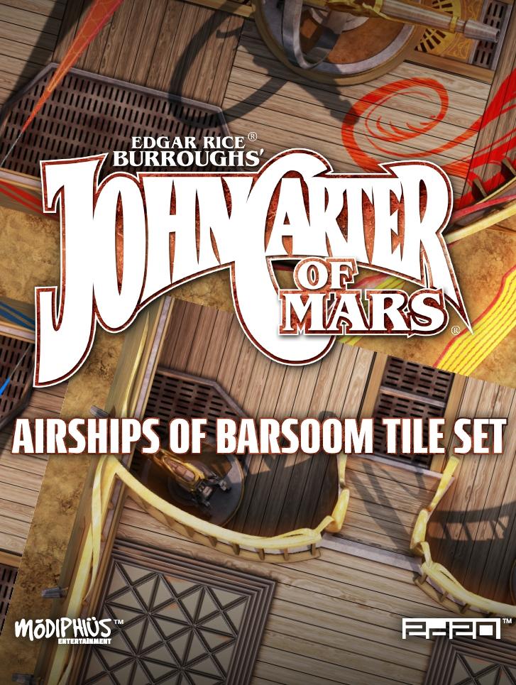 John Carter of Mars Adventures Airships of Barsoom Map Tiles