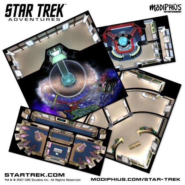 Star Trek Adventures RPG Next Generation Starfleet Deck Tiles