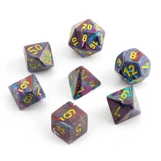 Festive Mini-Polyhedral Mosaic/Yellow7-Die Set