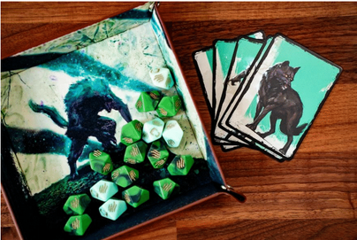 Werewolf The Apocalypse RPG Lunas Fury Limited Dice & Tray