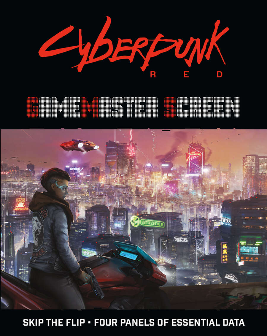 Cyberpunk Red Gamemaster Screen